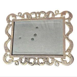 Cat Heart Fish Metal Picture Frame 5" x 7"